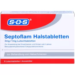 SEPTOFLAM Sugetabletter, 8 stk