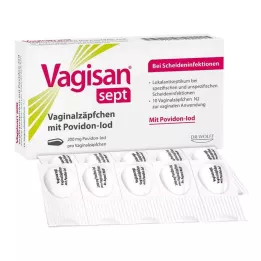 VAGISAN sept vaginale stikkpiller med povidon-jod, 10 stk