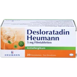 DESLORATADIN Heumann 5 mg filmdrasjerte tabletter, 20 stk