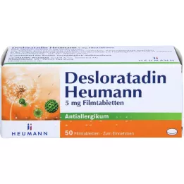 DESLORATADIN Heumann 5 mg filmdrasjerte tabletter, 50 stk