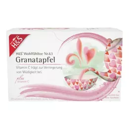 H&S Granateple med vitamin C-filterpose, 20X2 g
