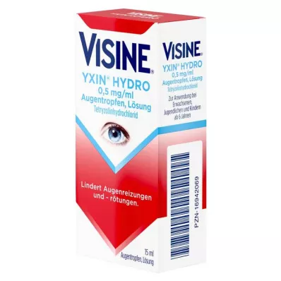 VISINE Yxin Hydro 0,5 mg/ml øyedråper, 15 ml VISINE Yxin Hydro 0,5 mg/ml øyedråper, 15 ml