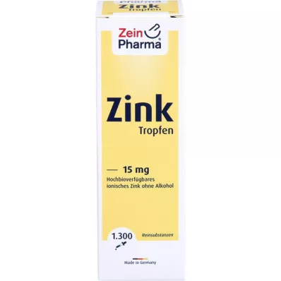 ZINK TROPFEN 15 mg ionisert, 50 ml