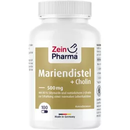 MARIENDISTEL+CHOLIN Kapsler 80 % silymarin, 100 stk