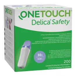 ONE TOUCH Delica Safety Engangssprøyte 30 G, 200 stk