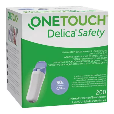 One Touch Delica Safety engangsprikker 30 G, 200 stk