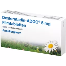 DESLORATADIN ADGC 5 mg filmdrasjerte tabletter, 20 stk
