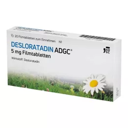 DESLORATADIN ADGC 5 mg filmdrasjerte tabletter, 20 stk