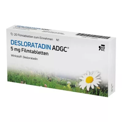 Desloratadin-ADGC 5 mg filmdrasjerte tabletter, 20 stk