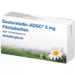 DESLORATADIN ADGC 5 mg filmdrasjerte tabletter, 50 stk