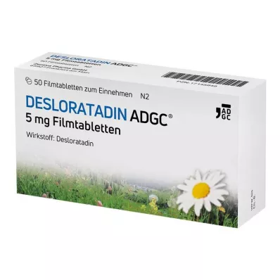 Desloratadin-ADGC 5 mg filmdrasjerte tabletter, 50 stk