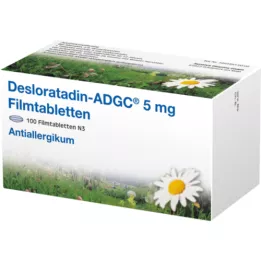DESLORATADIN-ADGC 5 mg filmdrasjerte tabletter, 100 stk