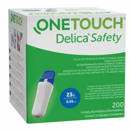 ONE TOUCH Delica Safety engangsstearinstikk 23 G, 200 stk