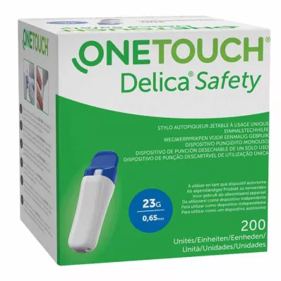 One Touch Delica Safety engangsprikker 23 G, 200 stk