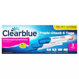 CLEARBLUE Graviditet TripleCheck ultra-tidlig, 3 stk