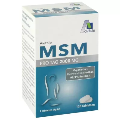 MSM 2000 mg tabletter, 120 stk MSM 2000 mg tabletter, 120 stk