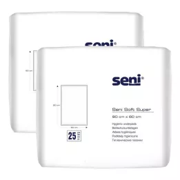 SENI Myk Super Sengeunderlag 60x90 cm, 2X25 St