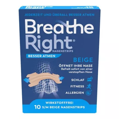BESSER Breathe Breathe Right Noseplug normal beige, 10 stk BESSER Breathe Breathe Right Noseplug normal beige, 10 stk