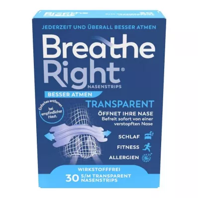 BESSER Breathe Breathe Right nasal pl. normal transp., 30 stk