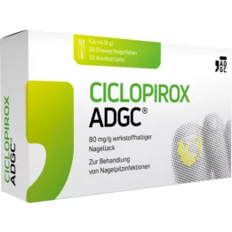 CICLOPIROX ADGC 80 mg/g aktiv ingrediens neglelakk, 6,6 ml
