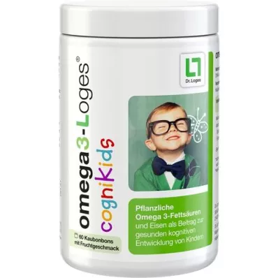 OMEGA3-Loges cogniKids urtebaserte tyggetabletter, 60 stk