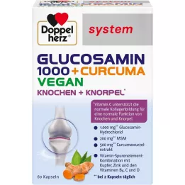 DOPPELHERZ Glukosamin 1000+Curcuma vegansk syst.kps. 60 stk