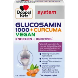 DOPPELHERZ Glukosamin 1000+Curcuma vegansk syst.kps. 120 stk