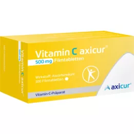 VITAMIN C AXICUR 500 mg filmdrasjerte tabletter, 100 stk