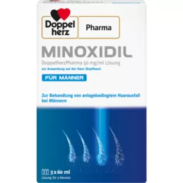 MINOXIDIL DoppelherzPhar.50mg/ml oppløsning for Skin Man, 3X60 ml
