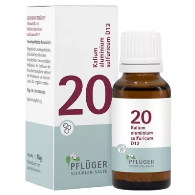 Biokjemi Pflueger 20 Kaliumaluminiumsulfuricum D 12 kuler, 15 g Biokjemi Pflueger 20 Kaliumaluminiumsulfuricum D 12 kuler, 15 g