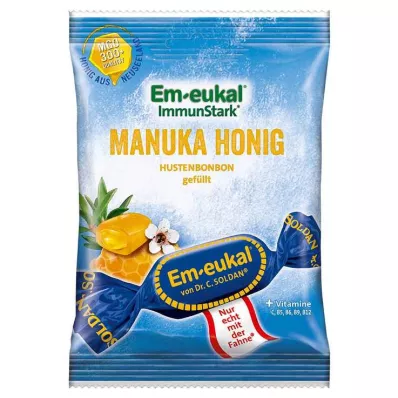 EM Eukal søtsaker Manuka honning fylt med sukker, 75 g
