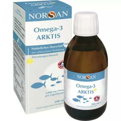 NORSAN Omega-3 Arctic med vitamin D3 flytende, 200 ml