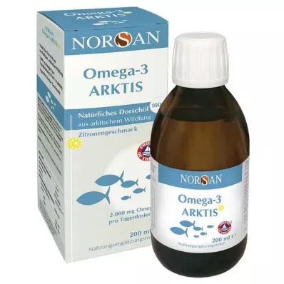 NORSAN Omega-3 Arctic med vitamin D3 flytende, 200 ml NORSAN Omega-3 Arctic med vitamin D3 flytende, 200 ml