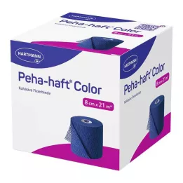 PEHA-HAFT Color Fixierb.latexfrei 8 cmx21 m blå, 1 stk