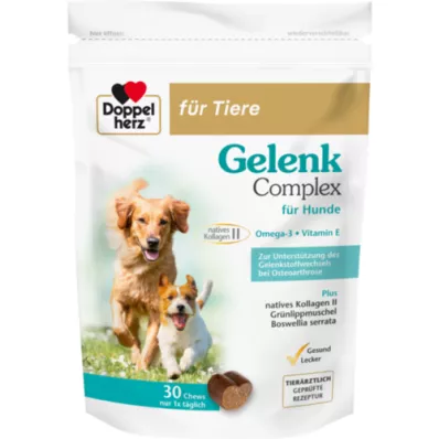 DOPPELHERZ for Animals Joint Complex Chews for Dogs, 30 stk