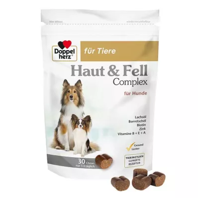 Doppelherz for Animals Skin & Pelskompl. Tyggestykker for hunder, 30 stk Doppelherz for Animals Skin & Pelskompl. Tyggestykker for hunder, 30 stk