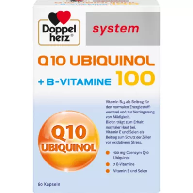 DOPPELHERZ Q10 Ubikinol 100 systemkapsler, 60 stk