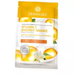 DERMASEL Dødehavet Vitamin C Energy Mask, 12 ml