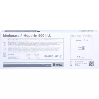 MEDUNASAL-Heparin 500 I.E. Ampuller, 10X5 ml