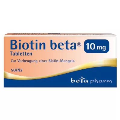 BIOTIN BETA 10 mg tabletter, 50 stk BIOTIN BETA 10 mg tabletter, 50 stk