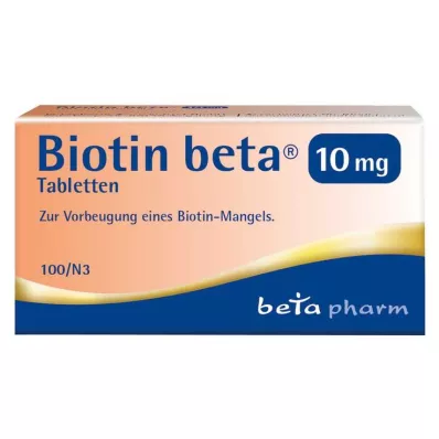 BIOTIN BETA 10 mg tabletter, 100 stk BIOTIN BETA 10 mg tabletter, 100 stk