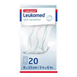 LEUKOMED hudsensitiv steril 8x15 cm, 20 stk