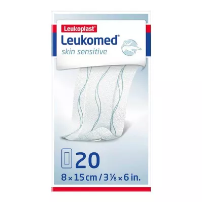 LEUKOMED hudsensitiv steril 8x15 cm, 20 stk