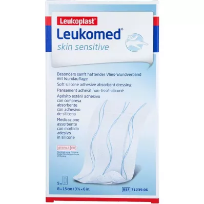 LEUKOMED hudsensitiv steril 8x15 cm, 5 stk