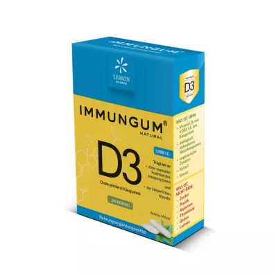 VITAMIN D3 IMMUNGUM Tyggegummi, 28 g