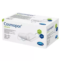 COSMOPOR sårbandasje av silikon 5x7,2 cm, 50 stk