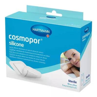 Cosmopor silikon sårbandasje 8x10 cm, 5 stk