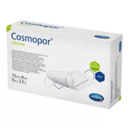COSMOPOR sårbandasje av silikon 8x15 cm, 5 stk