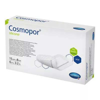COSMOPOR sårbandasje av silikon 8x15 cm, 5 stk COSMOPOR sårbandasje av silikon 8x15 cm, 5 stk