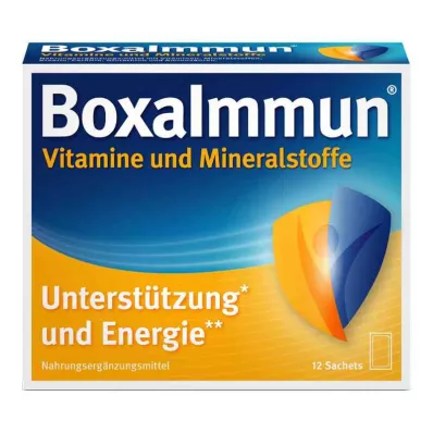 BOXAIMMUN Vitaminer og mineraler i poser, 12X6 g BOXAIMMUN Vitaminer og mineraler i poser, 12X6 g
